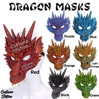 Gambar Dragon Mask / Topeng Naga Hewan Binatang Pesta Dewasa - Green dari Costume Station undefined 1 Tokopedia