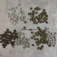 Gambar Aksesoris spacer bulat pipih SILVER BAKAR pembatas gelang kalung etnik - bunga silver dari gelangbatu undefined 2 Tokopedia