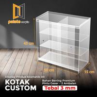 Gambar Akrilik Kotak / Acrylic Box Serbaguna 3mm / Akrilik Kotak Kosmetik dari MS MONASIFA undefined 1 Tokopedia