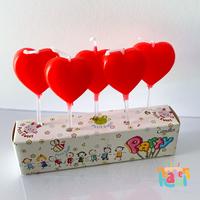 Gambar Lilin Kue Hati / Heart Shape Cake Candles / Lilin Hati dari Bakers Haul undefined 3 Tokopedia