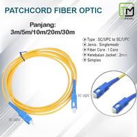 Gambar Kabel Patchcord FO Fiber Optic SC SC FTTH Singlemode 3m/5m/10m/20m/30m - 1.5 meter dari TAKMAHAL undefined 2 Tokopedia