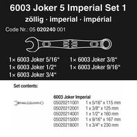 Gambar Kunci Ring Pas Inch Set Wera 05020240001 Joker Series Imperial - 5 Pc dari warungtools undefined 3 Tokopedia