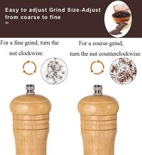 Gambar Gilingan Lada Merica Bumbu / Salt Pepper Mill Manual Grinder Kayu 5" dari MGM Online undefined 5 Tokopedia