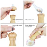 Gambar Gilingan Lada Merica Bumbu / Salt Pepper Mill Manual Grinder Kayu 5" dari MGM Online undefined 3 Tokopedia