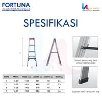 Gambar TANGGA ALUMINIUM LIPAT PREMIUM TANGGA FORTUNA ARENA TA06 dari Lucyandri Official undefined 2 Tokopedia