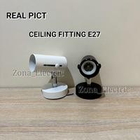 Gambar KAP LAMPU SOROT PLAFON/DINDING E27 3 CM / KAP SPOT LIGHT E27 - KAP BODI PUTIH dari zona electric undefined 1 Tokopedia