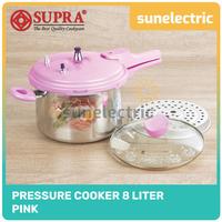 Gambar Supra Panci Presto Pressure Cooker Kapasitas 8L Tutup Besi+Kaca - Pink dari Sunelectric_NEW undefined 1 Tokopedia
