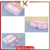 Gambar SK-C448 C449 Lunch Box Set Anak 3 Sekat BPA FREE Karakter - KECIL, Cokelat dari Satukeluarga undefined 3 Tokopedia