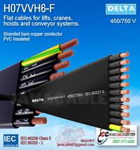 Gambar H07VVH6-F 4x1,5mm Flat Flexible Cable Hoist/Crane/Lift (Merk : Delta) dari Java Cable Center undefined 1 Tokopedia