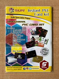 Gambar Kertas PVC Sun PVC ID Card Kit Super White A4 0.76mm 5 Set - 5 Set dari Adamo Store undefined 2 Tokopedia