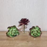 Gambar Lotus Artificial Latex - HIJAU MERAH dari Rumah Bunga Dekor undefined 2 Tokopedia