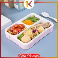 Gambar SK-C448 C449 Lunch Box Set Anak 3 Sekat BPA FREE Karakter - KECIL, Cokelat dari Satukeluarga undefined 1 Tokopedia