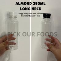 Gambar Botol Almond 250 ml / Botol Plastik PET 250ml / Botol Minuman Plastik - Hitam, Longneck dari Pick Our Foods Official undefined 4 Tokopedia