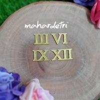 Gambar Angka Romawi untuk Jam dari bahan Akrilik GOLD - T 1 cm dari Mahardetri undefined 1 Tokopedia