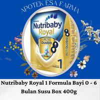 Gambar Nutribaby Royal 1 Formula Bayi 0 - 6 Bulan Susu Box 400g dari Apotek Esa Farma undefined 1 Tokopedia