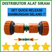 Gambar SET CINNECTOR QUICK RELEASE 1 INCH SAMBUNGAN SELANG AIR BENANG 1" dari Distributor Alat Siram undefined 1 Tokopedia