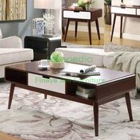 Gambar meja ruang tamu minimalis bulat bundar persegi meja tamu jati retro - FULL PAYMENT dari Finaya Jati Furniture undefined 1 Tokopedia