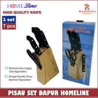 Gambar Pisau Set Dapur 7 Pcs Homeline dari Rajawali Perabot undefined 5 Tokopedia