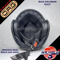 Gambar Helm Retro Polos DAG Original Super Black Glossy - + Kaca Bening dari Anugerah Helmet Bali undefined 4 Tokopedia