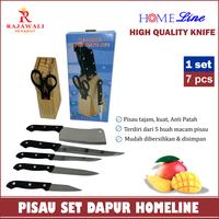 Gambar Pisau Set Dapur 7 Pcs Homeline dari Rajawali Perabot undefined 1 Tokopedia