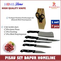 Gambar Pisau Set Dapur 7 Pcs Homeline dari Rajawali Perabot undefined 4 Tokopedia