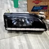 Gambar headlamp lampu depan great Corolla smoke custom alis LED crystal dari Kafindra autopart undefined 4 Tokopedia