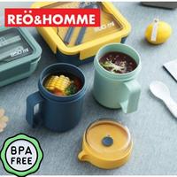 Gambar Reo&Homme Lunchbox Gelas/Mug/Cangkir 500ml OR238 Multifungsi BPA Free - blue dari Reo & Homme Living undefined 1 Tokopedia