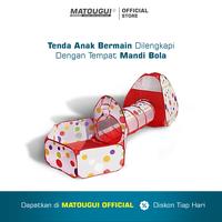 Gambar Tenda Anak Mandi Bola Matougui AN8110 1 Set Kolam Terowongan Segitiga - Biru dari Matougui Outdoor Sport undefined 1 Tokopedia
