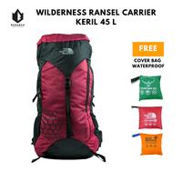 Gambar Tas Carrier TNF Wilderness 45 Liter + Coverbag Waterproof - Tas Gunung dari SARAHKU SHOP undefined 1 Tokopedia