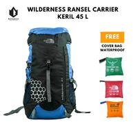 Gambar Tas Carrier TNF Wilderness 45 Liter + Coverbag Waterproof - Tas Gunung dari SARAHKU SHOP undefined 3 Tokopedia