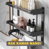 Gambar Rak Dinding Kamar Mandi Stainless Steel 1 2 3 Tingkat Tempat Sabun - 2 tingkat, 60 cm dari Arsene.Shop undefined 3 Tokopedia