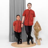 Gambar Baju Koko Couple Ayah Anak Atasan Muslim Pria Lengan Pendek - Anak 1, Anak XXL dari Marolla Store undefined 4 Tokopedia