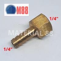 Gambar SDD 1/4 × 1/4 Nepple Selang Kuningan Sok Drat Dalam Nipple Kran 0.25 dari MATERIAL 88 undefined 3 Tokopedia