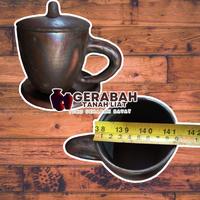 Gambar Gelas Keramik Set Lepek, ( D 9cm ) - 1 pcs dari Toko Gerabah Tanah Liat undefined 4 Tokopedia
