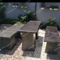 Gambar Bangku dan Meja Batu Teraso Terazzo Marmer, Bangku dan Meja Taman P110 dari Nuansa Bali Terazzo. undefined 3 Tokopedia