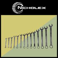 Gambar NICHOLEX Kunci Ring Pass 14 pcs / Combination Wrench(8-32mm)(1644-003) dari Hasston Tools undefined 1 Tokopedia