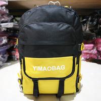 Gambar Tas Ransel Pria Wanita Korean style YIMAOBAG Punggung Sekolah Remaja - Kuning dari NANA BAGSTORE undefined 5 Tokopedia