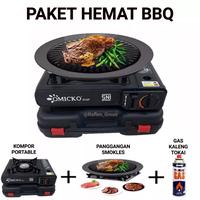 Gambar PAKET KOMPOR PORTABLE + ULTRA GRILL + GAS PORTABLE HI-COOK / - Hijau, KMPR+GRIL KOTAK dari PODOMORO STORE_NEW undefined 2 Tokopedia