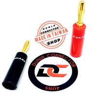 Gambar KONEKTOR JACK BANANA CANARE MERAH HITAM TAIWAN dari Dunia Connector undefined 1 Tokopedia
