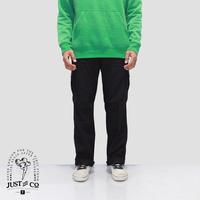 Gambar Celana Cargo Panjang Standar Pria Original JustandCo Hitam - Hitam, 28 dari justandco undefined 2 Tokopedia