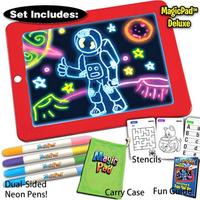 Gambar Magic Pad - Buku Belajar Mewarnai Menggambar Anak 3D Dengan Lampu Led - Biru dari Kemiri Oktina undefined 3 Tokopedia