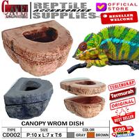 Gambar CANOPY WORM DISH TEMPAT MAKAN WADAH PAKAN CAMELEON KADAL REPTILE CD002 dari reptilestore.id undefined 2 Tokopedia