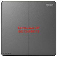 Gambar CASA X21022 -GR Saklar Seri Hotel NERO CASA X2 Grey 2 gang 2 way dari Kurnia Jaya GM undefined 1 Tokopedia
