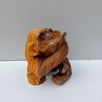 Gambar PATUNG ORANG HUTAN - PATUNG MONYET KAYU dari CAHAYA NANDITA undefined 3 Tokopedia