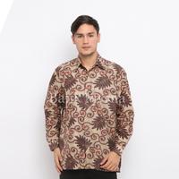 Gambar BATIK MYRNA - Kemeja Batik Pria Lengan Panjang Baju Motif Sengon Kecil - XL dari Toko Myrna Collection undefined 1 Tokopedia