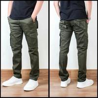 Gambar Celana Cargo Panjang Pria Jumbo Big Size Original Premium Size 27 - 42 - Abu-abu, S dari Anuba Cloth undefined 1 Tokopedia