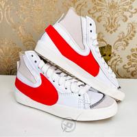 Gambar Nike Blazer Mid 77 White Jumbo Swoosh Habanero Red dari Platinum Apparel undefined 3 Tokopedia