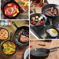 Gambar HonCook Pre-Seasoned Cast Iron Skillet - 26cm dari Trinity Kitchen undefined 1 Tokopedia