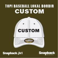 Gambar Topi baseball lokal bordir snapback Custom - Flat, Depan + Samping dari snapback undefined 1 Tokopedia
