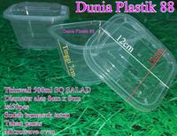 Gambar isi50pcs 500ML SQ SALAD S4 thinwall plastik tahan panas microwave oven dari FOURL undefined 1 Tokopedia